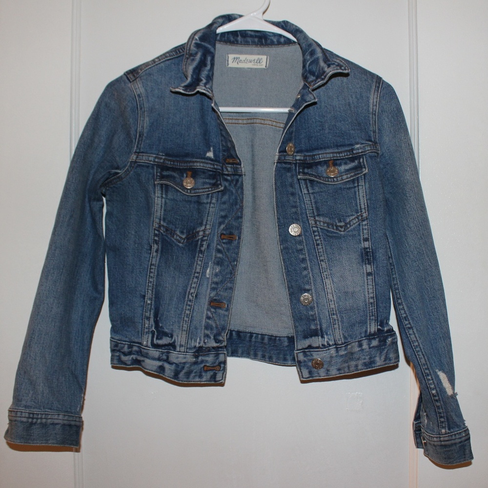 madewell cropped denim jacket
